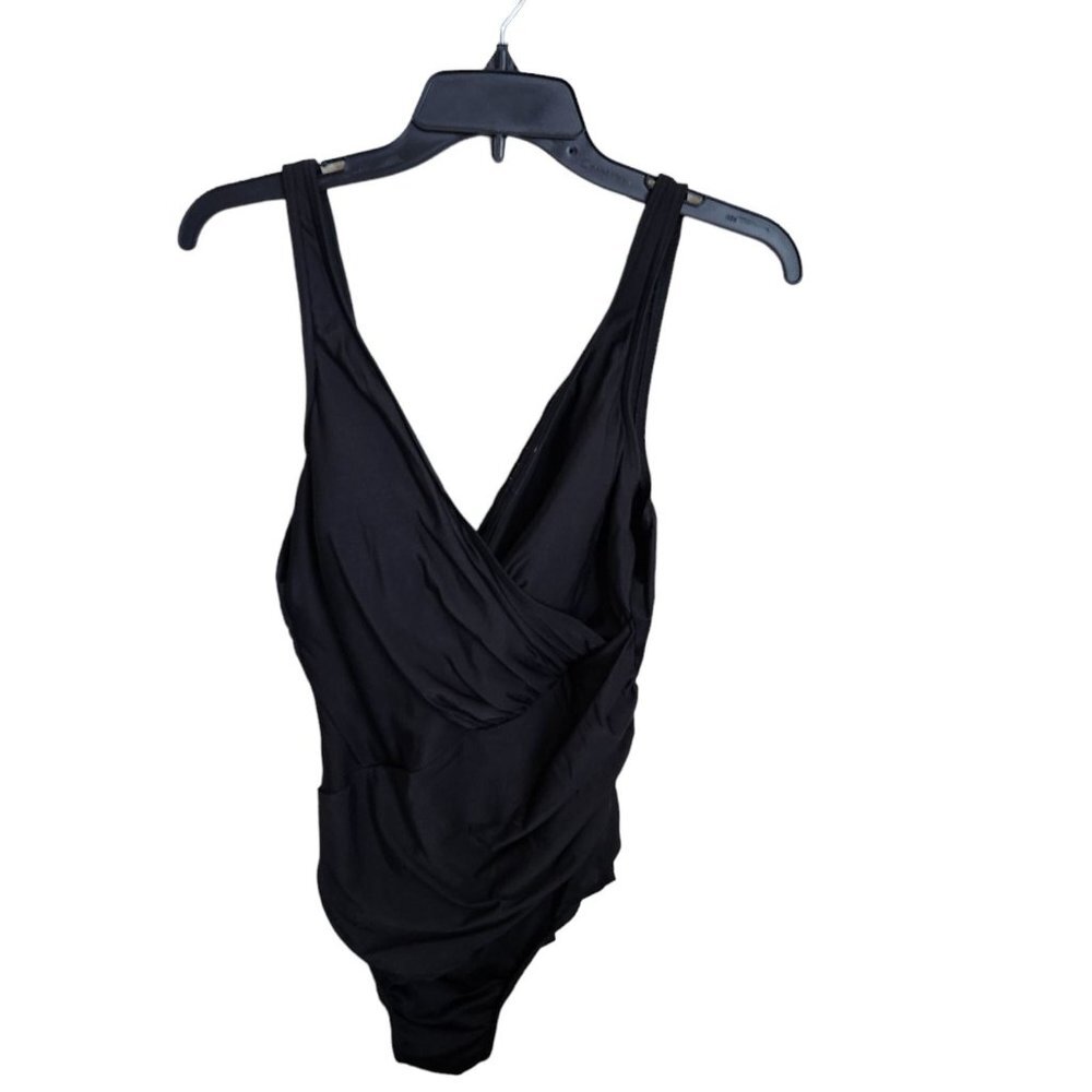Miraclesuit Swimsuit Womens‎ Size 12 or 14 One Piece Swimsuit Black